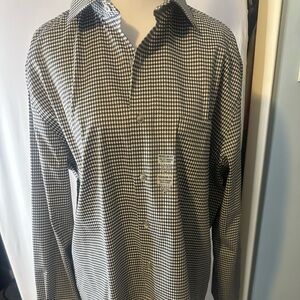 Van Heusen Black and White Checkered Men's Shirt
